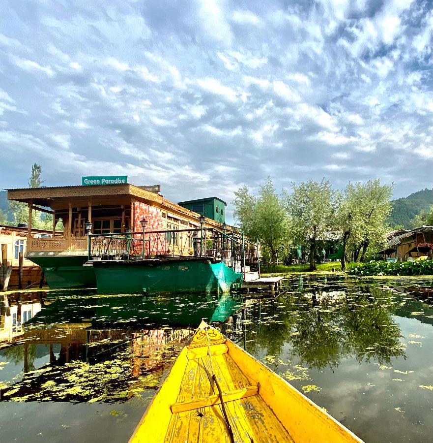 Green Paradise Houseboat - Centrally Heated Srīnagar Eksteriør billede